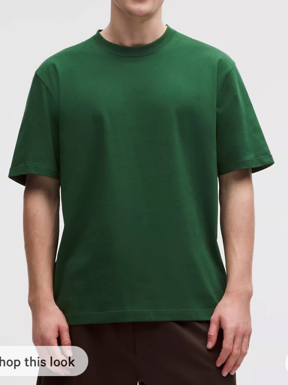 NWT!🍋🍋Lululemon Men’s Heavyweight Cotton Jersey T-shirt🍋🍋. Small. Ivy Green.